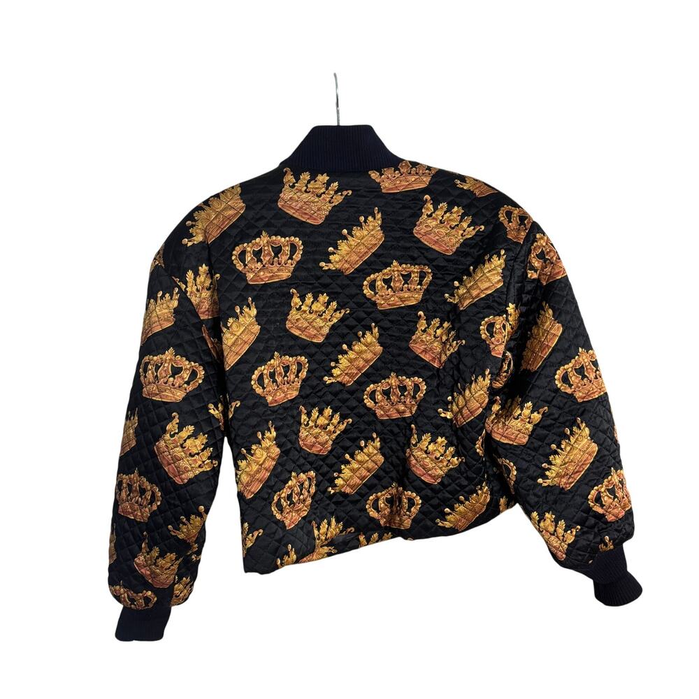 Vintage Classiques Silk Quilted Puffer Jacket Gold Button Hong Kong S - Picture 4 of 9